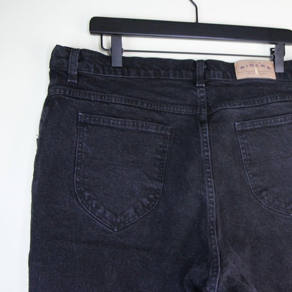 Vintage 90s Black High Waisted Black Mom Jeans - Picture 8 of 12